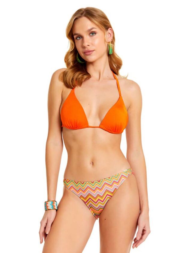 Multicolored Covered Triangle Bikini