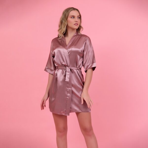 Bridesmaid Satin Robe - Image 10