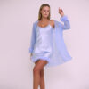 Satin Dress & Tulle With Soft Feather