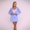 Satin Dress & Tulle With Soft Feather - Image 2