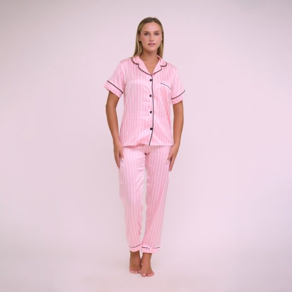 Striped T-shirt & pants pyjama - Image 3