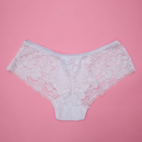 Microfiber Panty with Full Lace at Back - Image 2