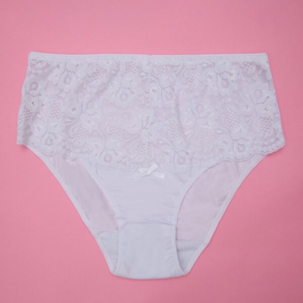 Cotton & Lace High Waist Panty