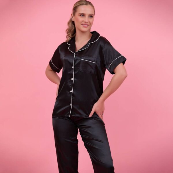 Satin T-shirt & Short Pyjama - Image 3