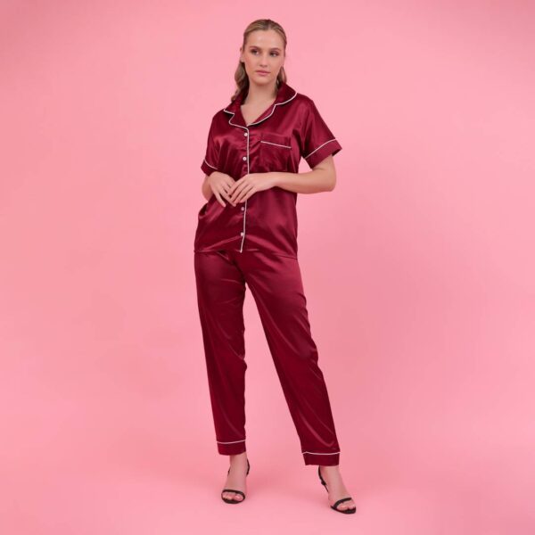 Satin T-shirt & Short Pyjama - Image 4