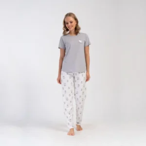 Cute Cat Print PJ Set
