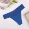 Cotton and Lace Band Thong - Image 4