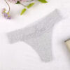 Cotton and Lace Band Thong