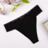 Cotton and Lace Band Thong - Image 6