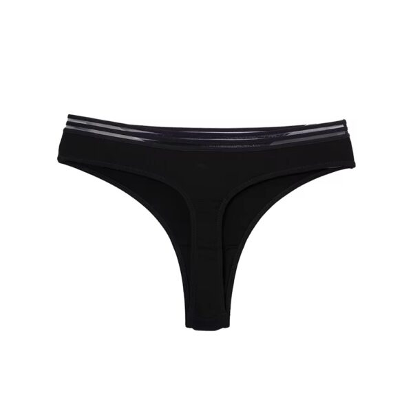 Cotton Elastic Band Thong - Image 2
