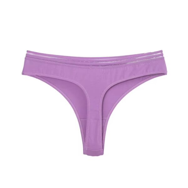 Cotton Elastic Band Thong - Image 4