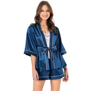 3 pieces Satin Cami with Robe