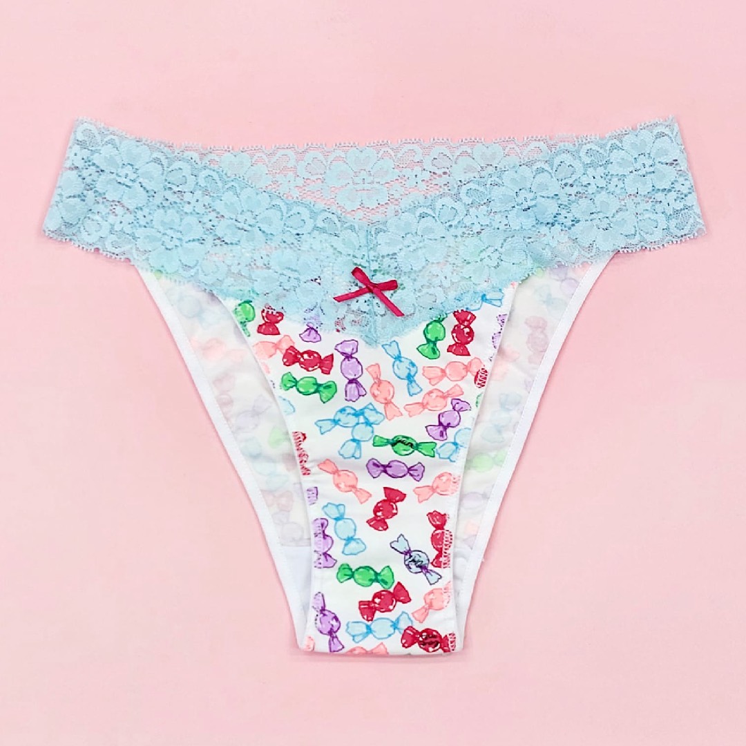 Lace-Waist Cotton Panty