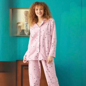 Button Down Fleece Pyjama