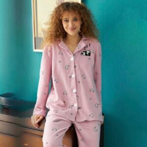 Button Down Fleece Pyjama