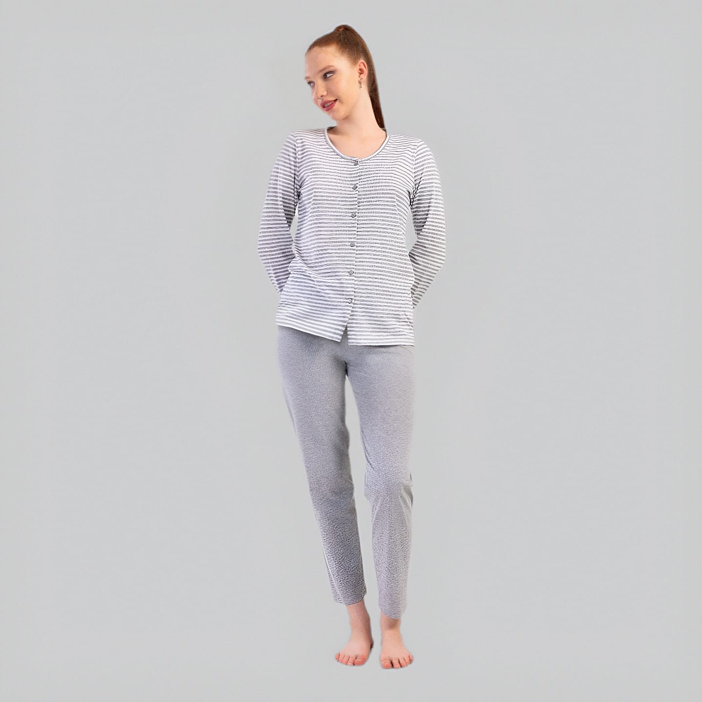 Button Down Cotton PJ