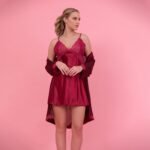 Satin Dress & Tulle Robe