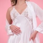 Satin Dress & Tulle Robe - Image 9