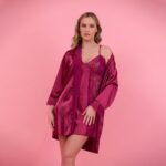 Satin Dress & Robe - Image 3