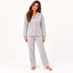Cozy Hearts Coral Fleece Pyjama Set
