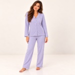 Lilac Dream Button-Down Pyjama Set